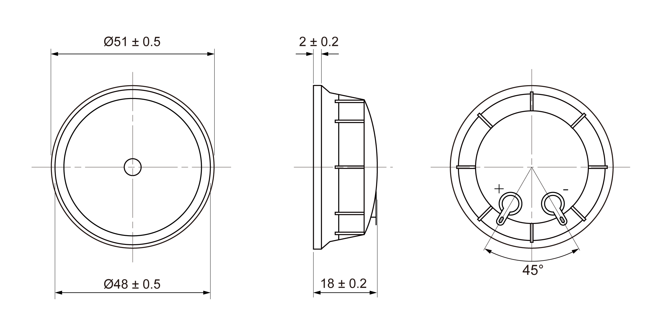 USL51-20 Mechanical Drawing